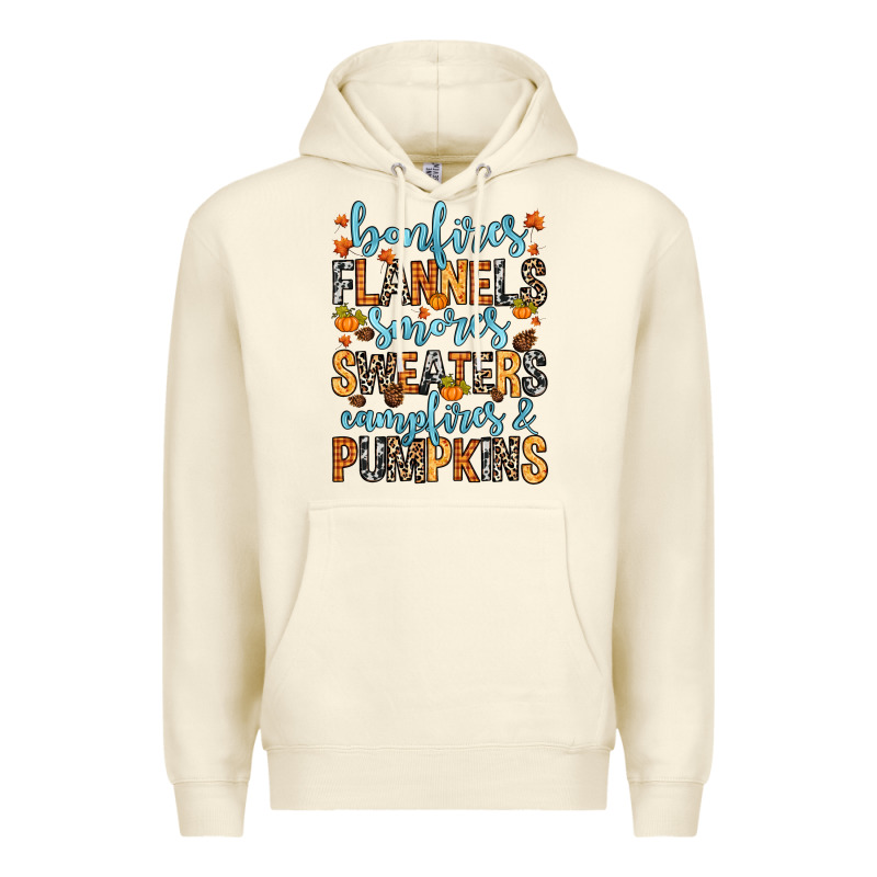 Bonfires Flannels Premium Hoodie by RanaPortraitStore | Teevron