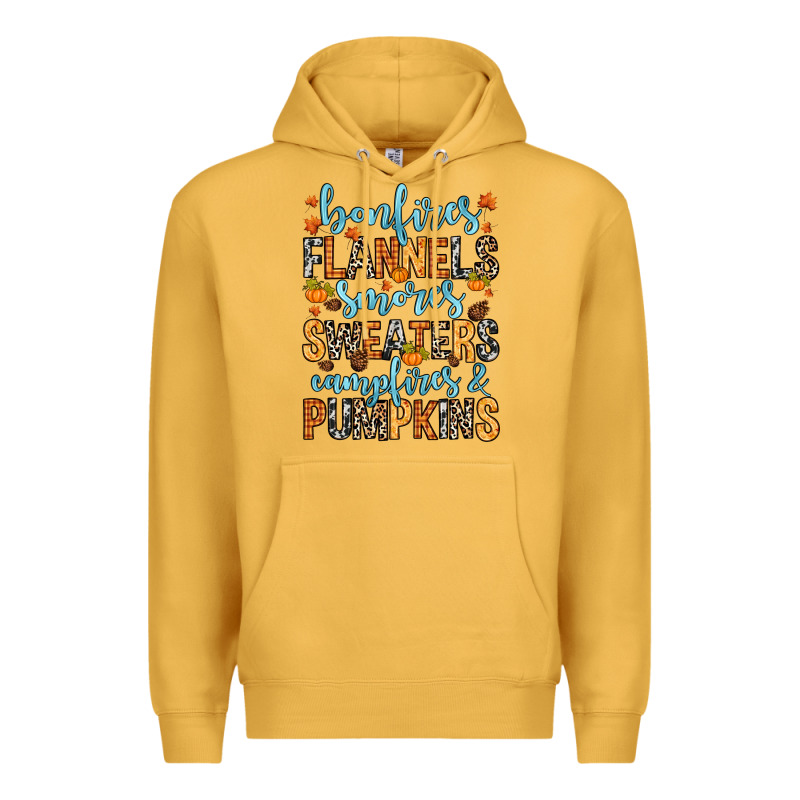 Bonfires Flannels Premium Hoodie by RanaPortraitStore | Teevron