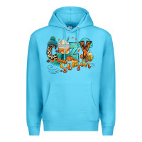 Ocean Blue Cozy season Fall Premium Hoodie - RanaPortraitStore