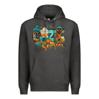 Charcoal Heather Cozy season Fall Premium Hoodie - RanaPortraitStore