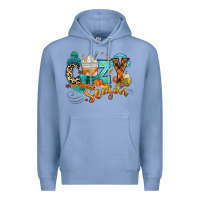 Colony Blue Cozy season Fall Premium Hoodie - RanaPortraitStore