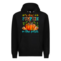 Black Cutest pumpkin in the patch Premium Hoodie - RanaPortraitStore