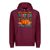 Burgundy Cutest pumpkin in the patch Premium Hoodie - RanaPortraitStore