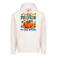 Pale Pink Cutest pumpkin in the patch Premium Hoodie - RanaPortraitStore