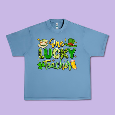 One Lucky Teacher Urban Heavy Tee Designed By Artiststas