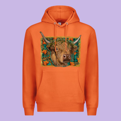 Premium Hoodie Fall Cow
