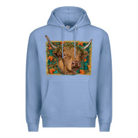 Colony Blue Fall Cow Premium Hoodie - RanaPortraitStore