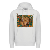Dove Grey Fall Cow Premium Hoodie - RanaPortraitStore