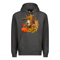 Charcoal Heather Fall Goat Premium Hoodie - RanaPortraitStore