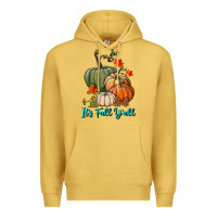 Antique Gold Happy Fall Y'all Pumpkins Premium Hoodie - RanaPortraitStore