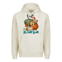 Oatmeal Heather Happy Fall Y'all Pumpkins Premium Hoodie - RanaPortraitStore
