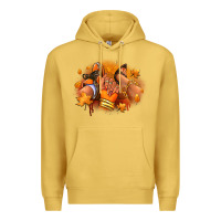 Antique Gold Fall sneaker and heel afro woman Premium Hoodie - RanaPortraitStore