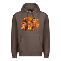Coffee Fall sneaker and heel afro woman Premium Hoodie - RanaPortraitStore