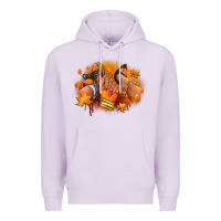 Lilac Fall sneaker and heel afro woman Premium Hoodie - RanaPortraitStore
