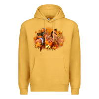 Mustard Fall sneaker and heel afro woman Premium Hoodie - RanaPortraitStore