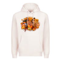 Pale Pink Fall sneaker and heel afro woman Premium Hoodie - RanaPortraitStore
