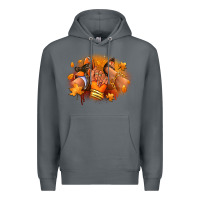 Rock Fall sneaker and heel afro woman Premium Hoodie - RanaPortraitStore