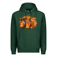 Sports Green Fall sneaker and heel afro woman Premium Hoodie - RanaPortraitStore