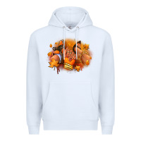 White Fall sneaker and heel afro woman Premium Hoodie - RanaPortraitStore