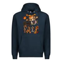 Navy Hay Fall heifer Premium Hoodie - RanaPortraitStore