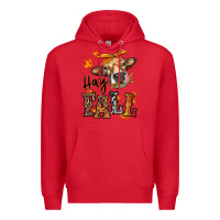Red Hay Fall heifer Premium Hoodie - RanaPortraitStore