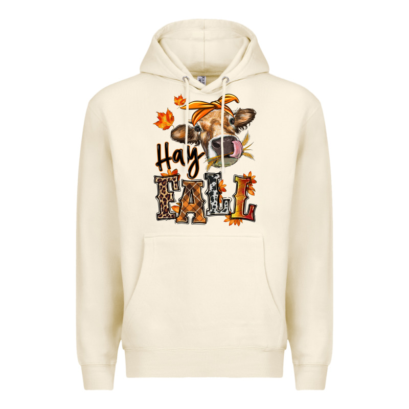 Hay Fall Heifer Premium Hoodie by RanaPortraitStore | Teevron