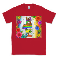 Red LGBTQ+ Pride With Flower Tumbler Classic Tee - BundleAndBundleShop
