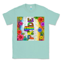 Seafoam LGBTQ+ Pride With Flower Tumbler Classic Tee - BundleAndBundleShop