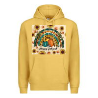 Antique Gold Happy Fall y'all Premium Hoodie - RanaPortraitStore