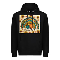 Black Happy Fall y'all Premium Hoodie - RanaPortraitStore