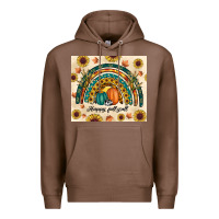 Chestnut Happy Fall y'all Premium Hoodie - RanaPortraitStore