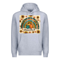 Heather Grey Happy Fall y'all Premium Hoodie - RanaPortraitStore