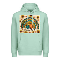 Seafoam Happy Fall y'all Premium Hoodie - RanaPortraitStore