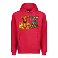 Cardinal Hay there Fall pumpkin heifer Premium Hoodie - RanaPortraitStore