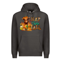 Smoke Hay there Fall pumpkin heifer Premium Hoodie - RanaPortraitStore