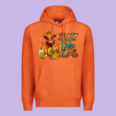 Premium Hoodie Hay there Fall pumpkin heifer