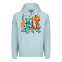Blue Mist I love Fall most of all Premium Hoodie - RanaPortraitStore