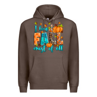 Coffee I love Fall most of all Premium Hoodie - RanaPortraitStore