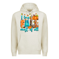 Oatmeal Heather I love Fall most of all Premium Hoodie - RanaPortraitStore
