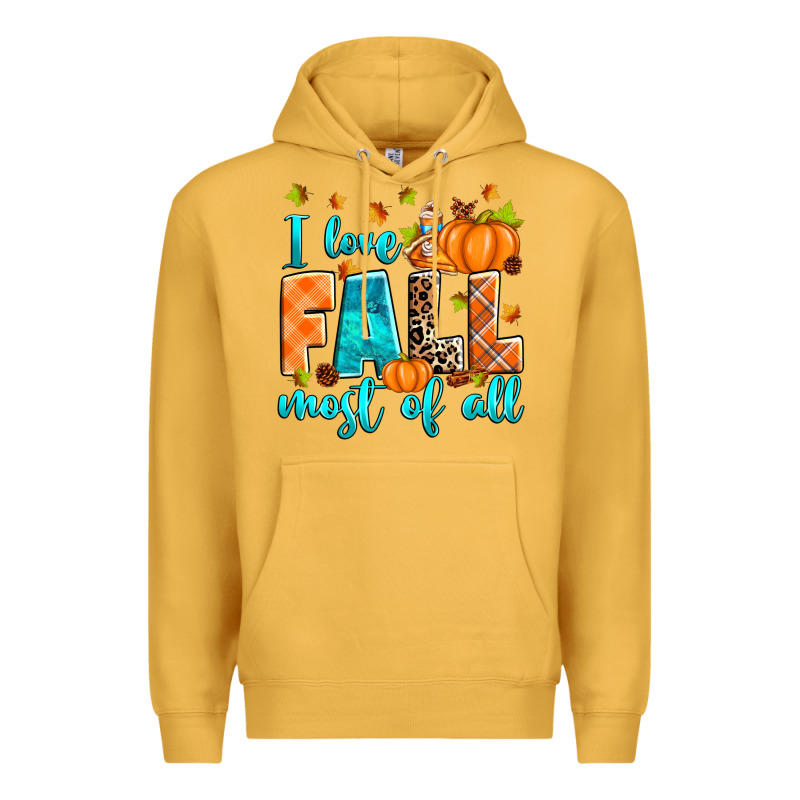 I Love Fall Most Of All Premium Hoodie by RanaPortraitStore | Teevron