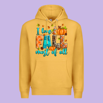 Premium Hoodie I love Fall most of all