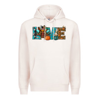 Pale Pink Love Thanksgivings Turkey Premium Hoodie - RanaPortraitStore