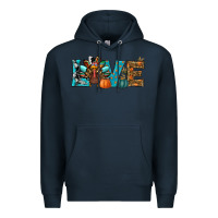Navy Love Thanksgivings Turkey Premium Hoodie - RanaPortraitStore
