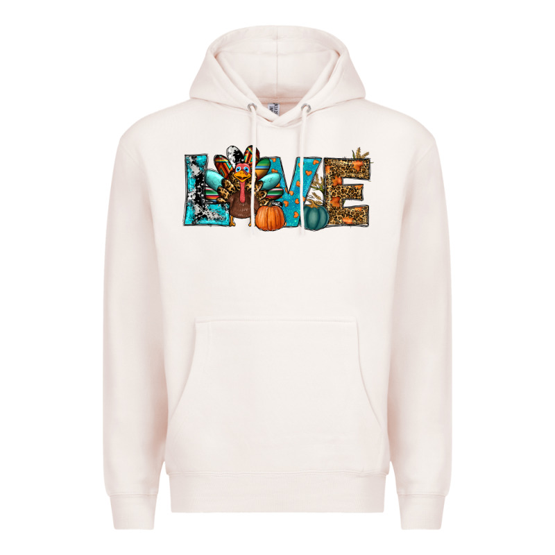 Love Thanksgivings Turkey Premium Hoodie by RanaPortraitStore | Teevron