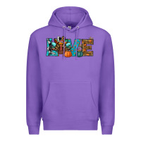 Purple Love Thanksgivings Turkey Premium Hoodie - RanaPortraitStore