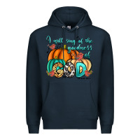 Navy I will sing of the goodness of God Psalm 89:1 Premium Hoodie - RanaPortraitStore