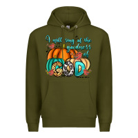 Army Green I will sing of the goodness of God Psalm 89:1 Premium Hoodie - RanaPortraitStore