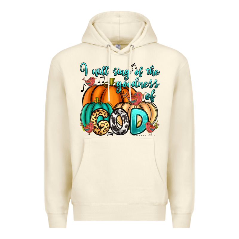 I Will Sing Of The Goodness Of God Psalm 89:1 Premium Hoodie by RanaPortraitStore | Teevron
