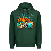 Sports Green I will sing of the goodness of God Psalm 89:1 Premium Hoodie - RanaPortraitStore