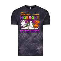 Cloud Black theres some horrors in this house Vintage Tee - Artiststas